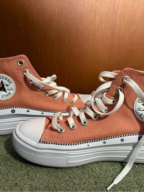 Converse Orange Low Top Sneakers